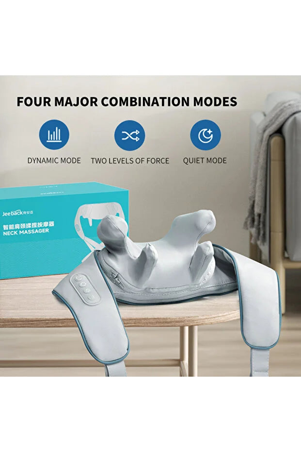 4D Expert Kneading Massage: the portable mini neck massager pillow indulges in a professional-grade massage experience that targets every contour of your neck and back, replicating the hands-on technique of a trained masseuse.