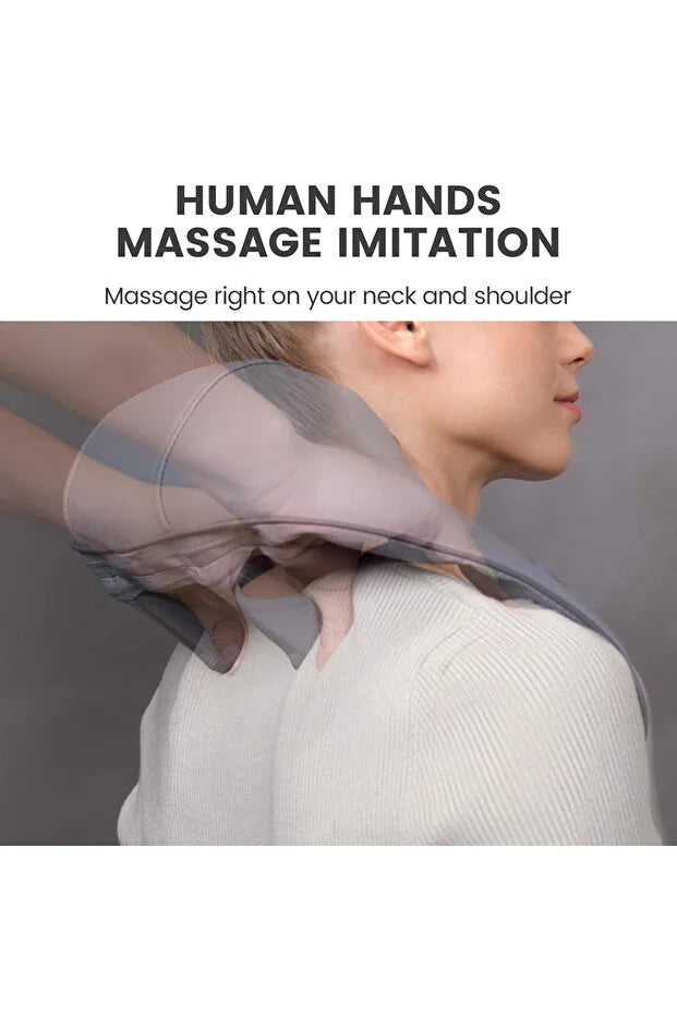 4D Expert Kneading Massage: the portable mini neck massager pillow indulges in a professional-grade massage experience that targets every contour of your neck and back, replicating the hands-on technique of a trained masseuse.