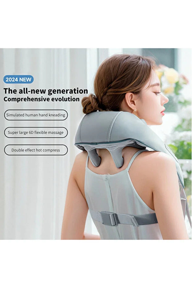 4D Expert Kneading Massage: the portable mini neck massager pillow indulges in a professional-grade massage experience that targets every contour of your neck and back, replicating the hands-on technique of a trained masseuse.