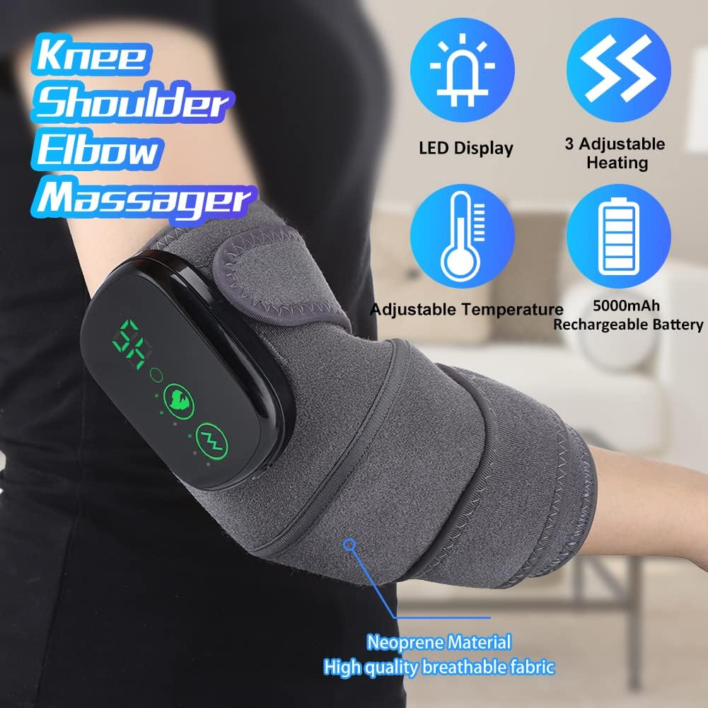 Heated knee massager (specifically Gray-5000mAh massage + hot compress)