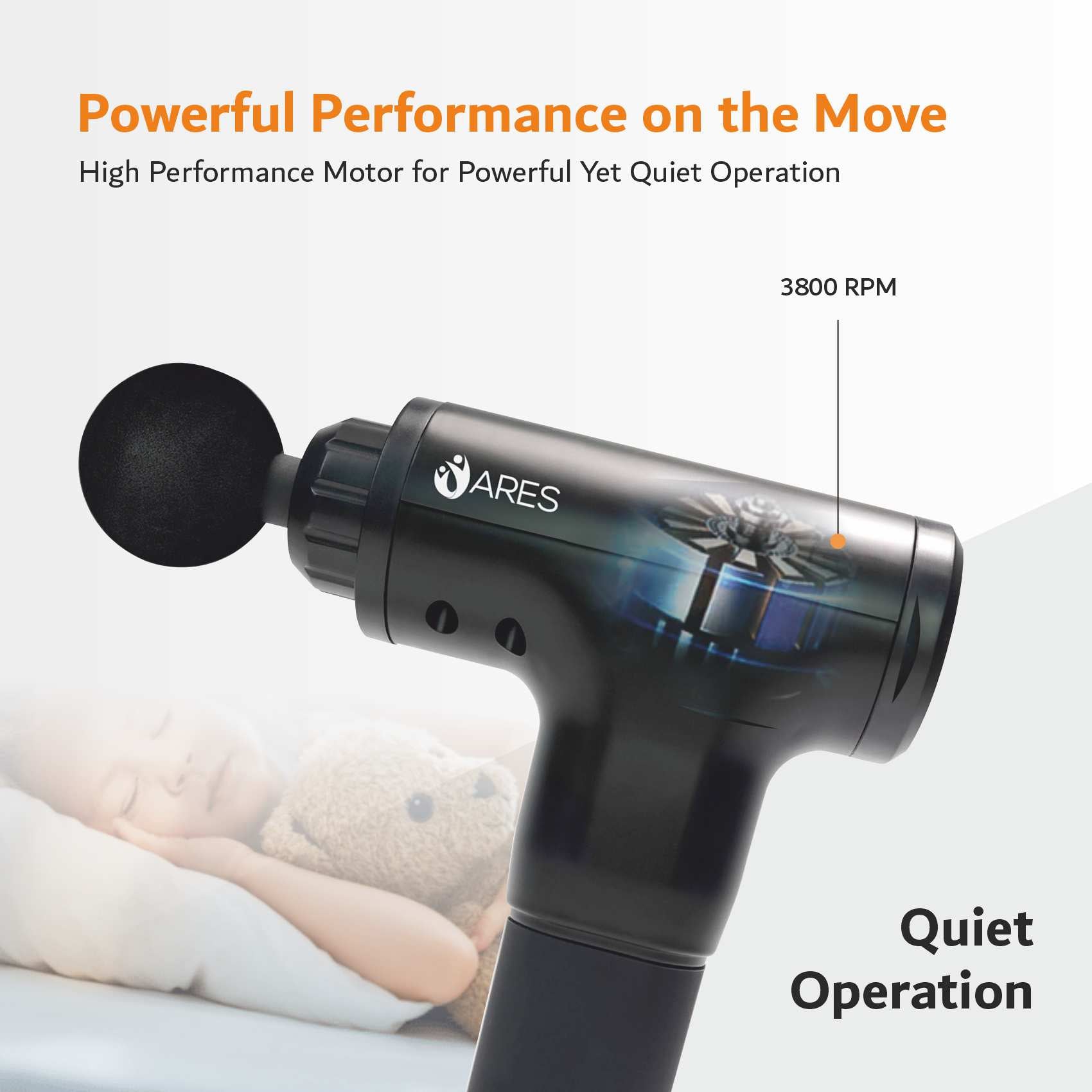 ARES Gun Massager Handheld for Muscle